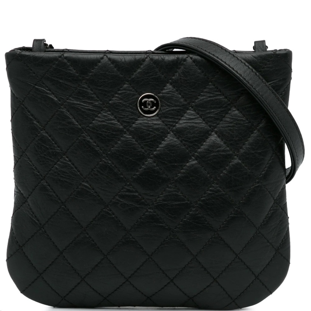 Chanel Black Quilted Crossbody Bag with Gold Chain $2000 - Picture 8 of 9